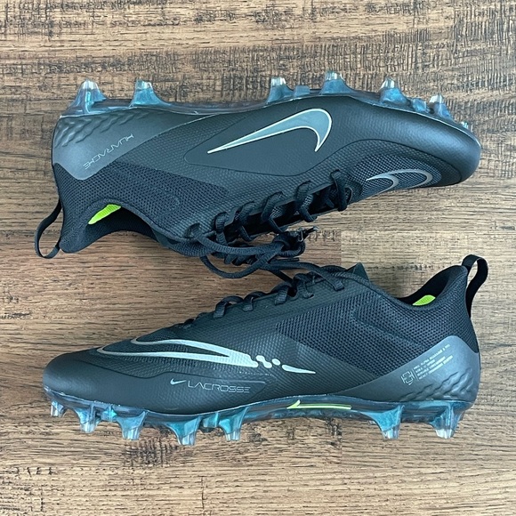 Nike Alpha Huarache 8 Pro ‘Black Silver’ (size mens 13) - Picture 2 of 6